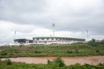 Laurent Pokou stade à San Pedro – vue panoramique extérieure view