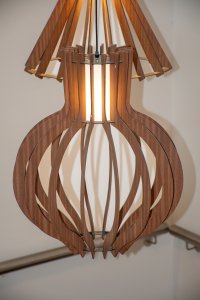 Wooden design suspension lumineuse – moderne artisanal lighting