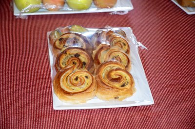 Fresh pastries presented sur un plateau à un event
