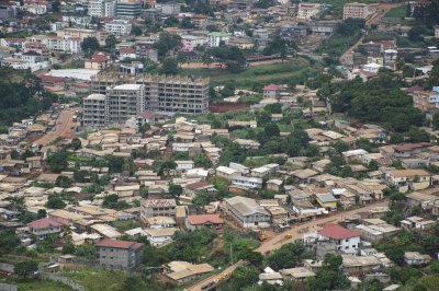 Vue aérienne et panoramique de le quartier Golf à Yaounde
