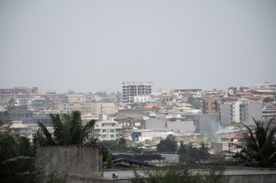 Vue aérienne de part de le city de Abidjan