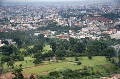 Vue aérienne de le Paysage urbain de Yaounde