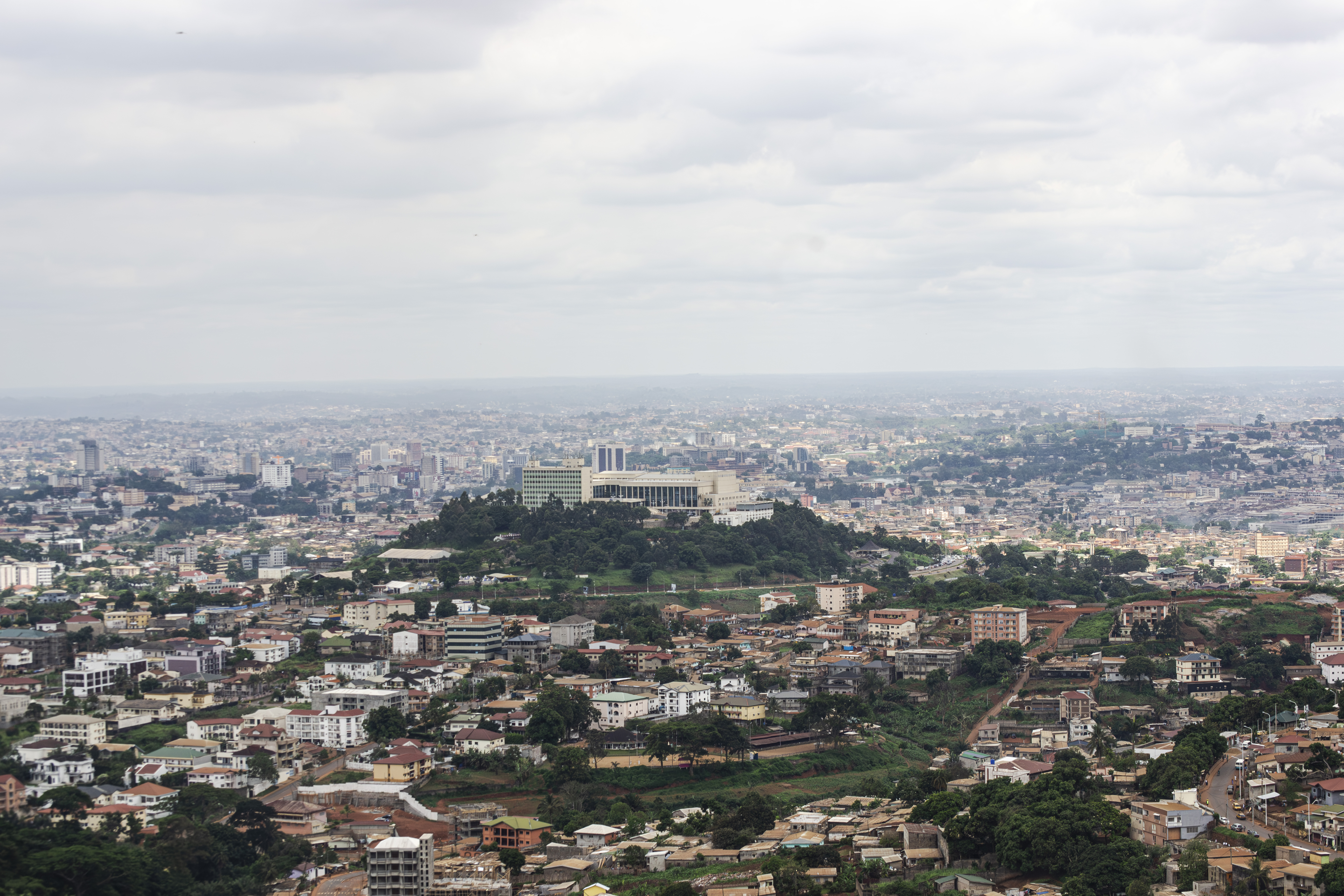 Vue aérienne de yaounde, Cameroun 01