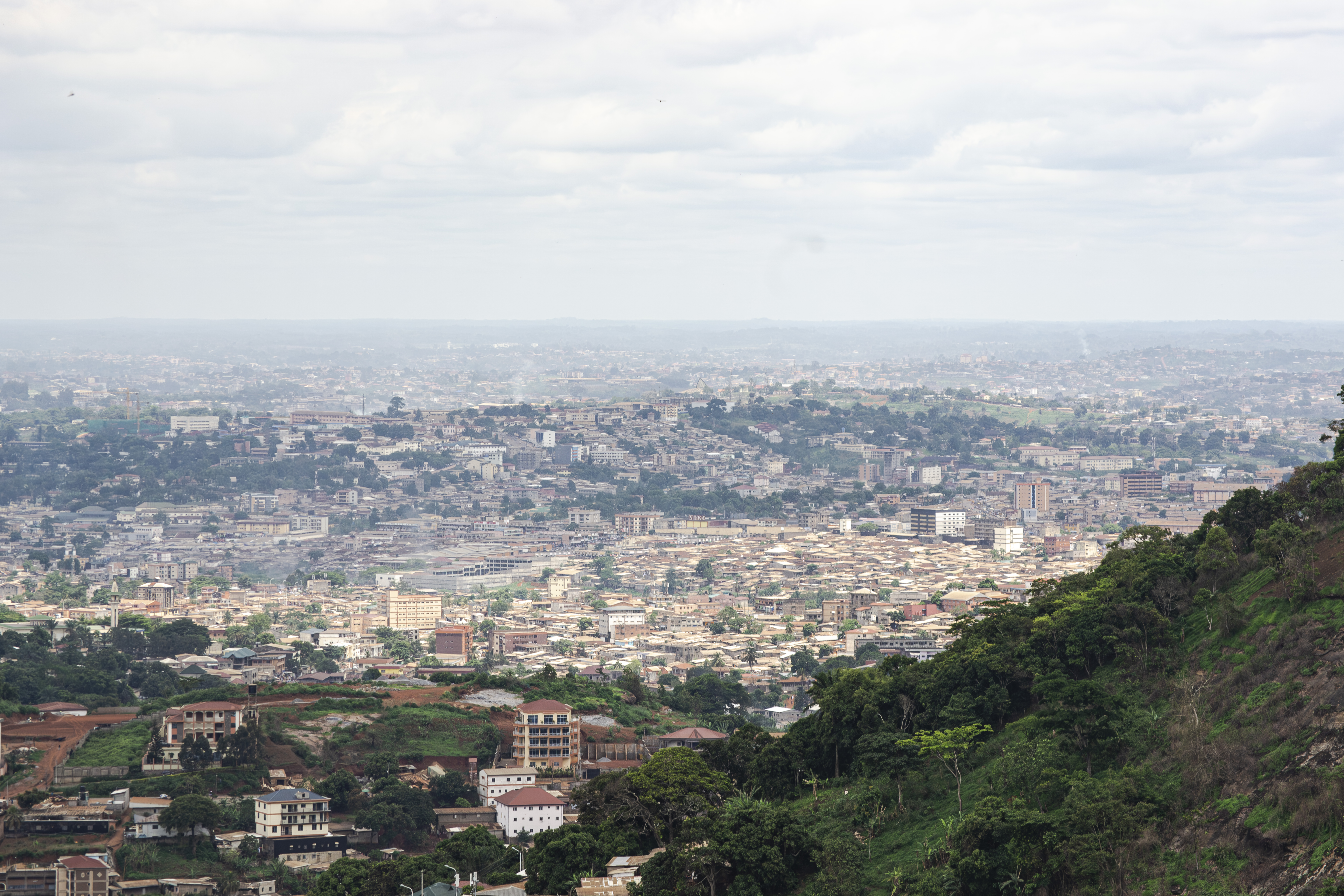 Vue aérienne de yaounde, Cameroun 03