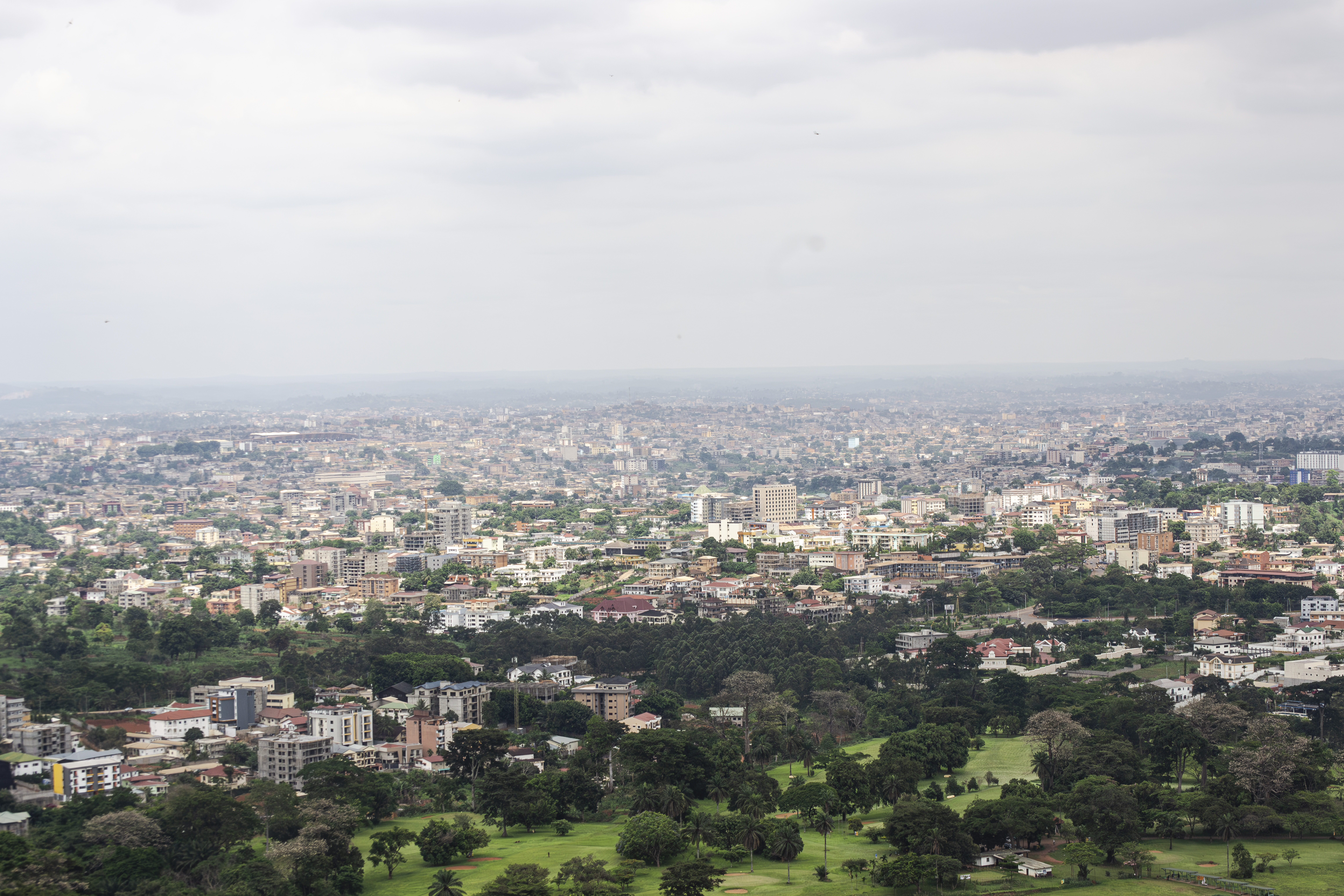 Vue aérienne de yaounde, Cameroun 05