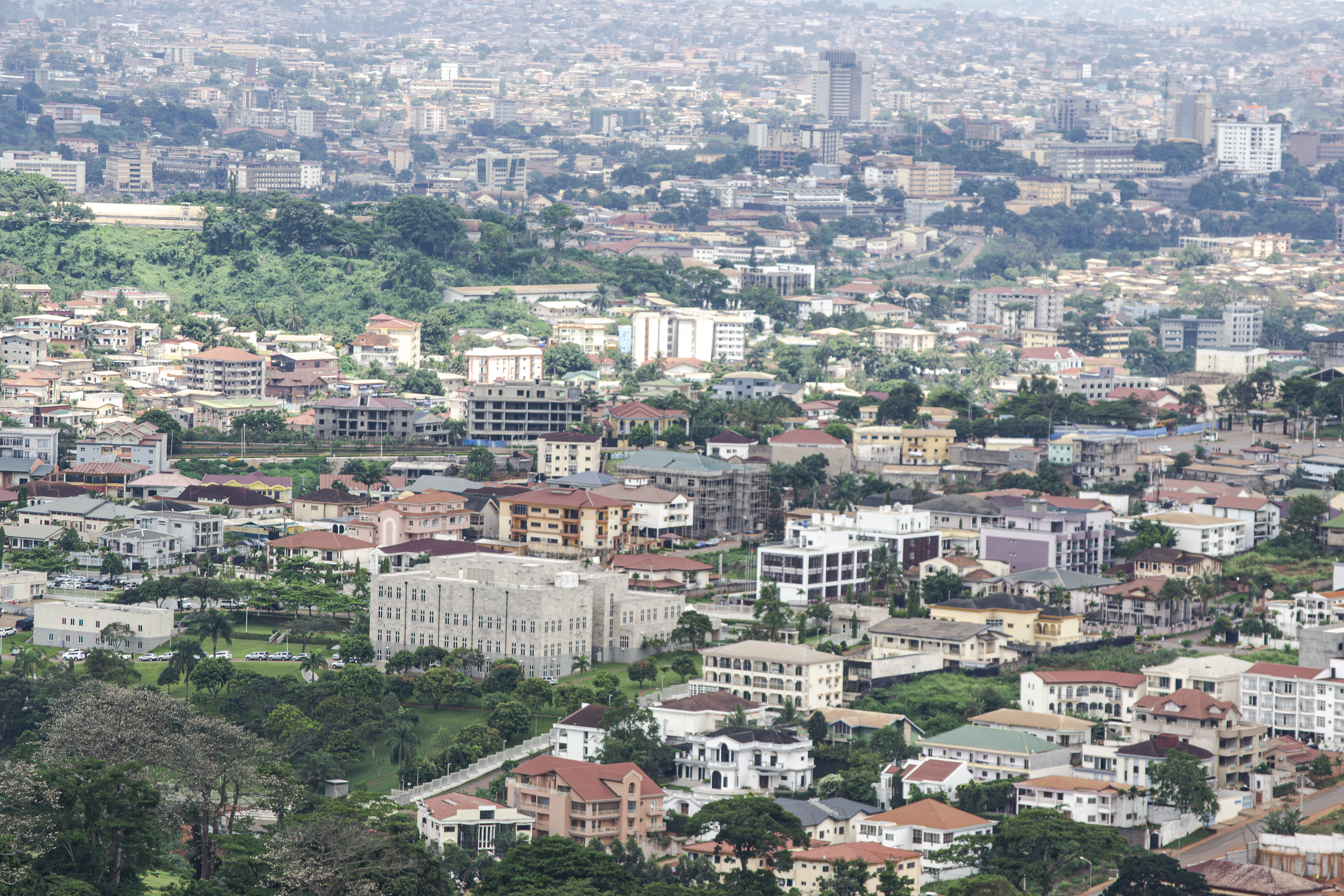 Vue aérienne de yaounde, Cameroun 06