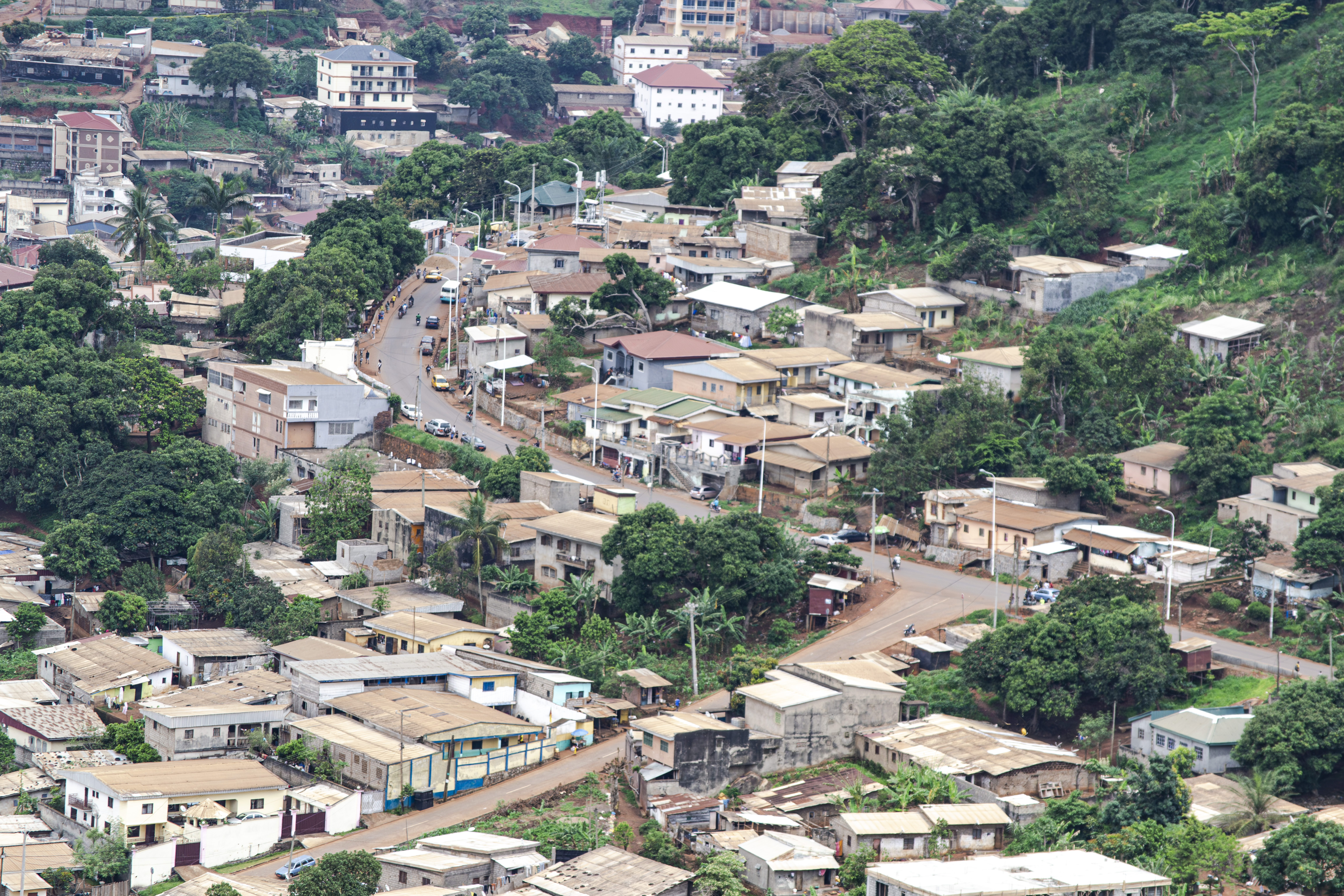 Vue aérienne de yaounde, Cameroun 07