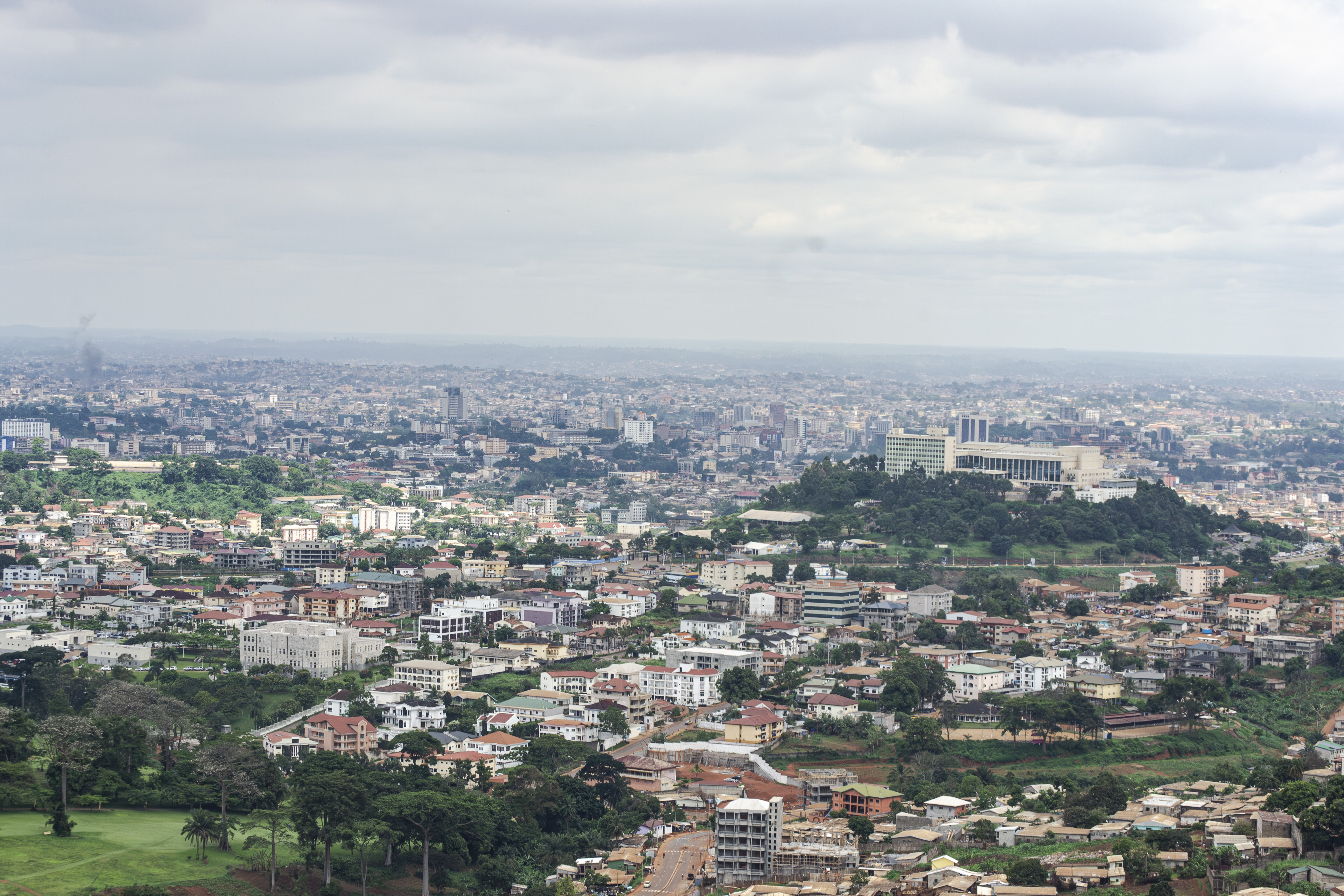 Vue aérienne de yaounde, Cameroun 09