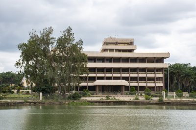 Ancien palais présidentiel de le père fondateur de Côte d'Ivoire Félix Houphouët-Boigny à le city de Yamoussoukro à Côte d'Ivoire