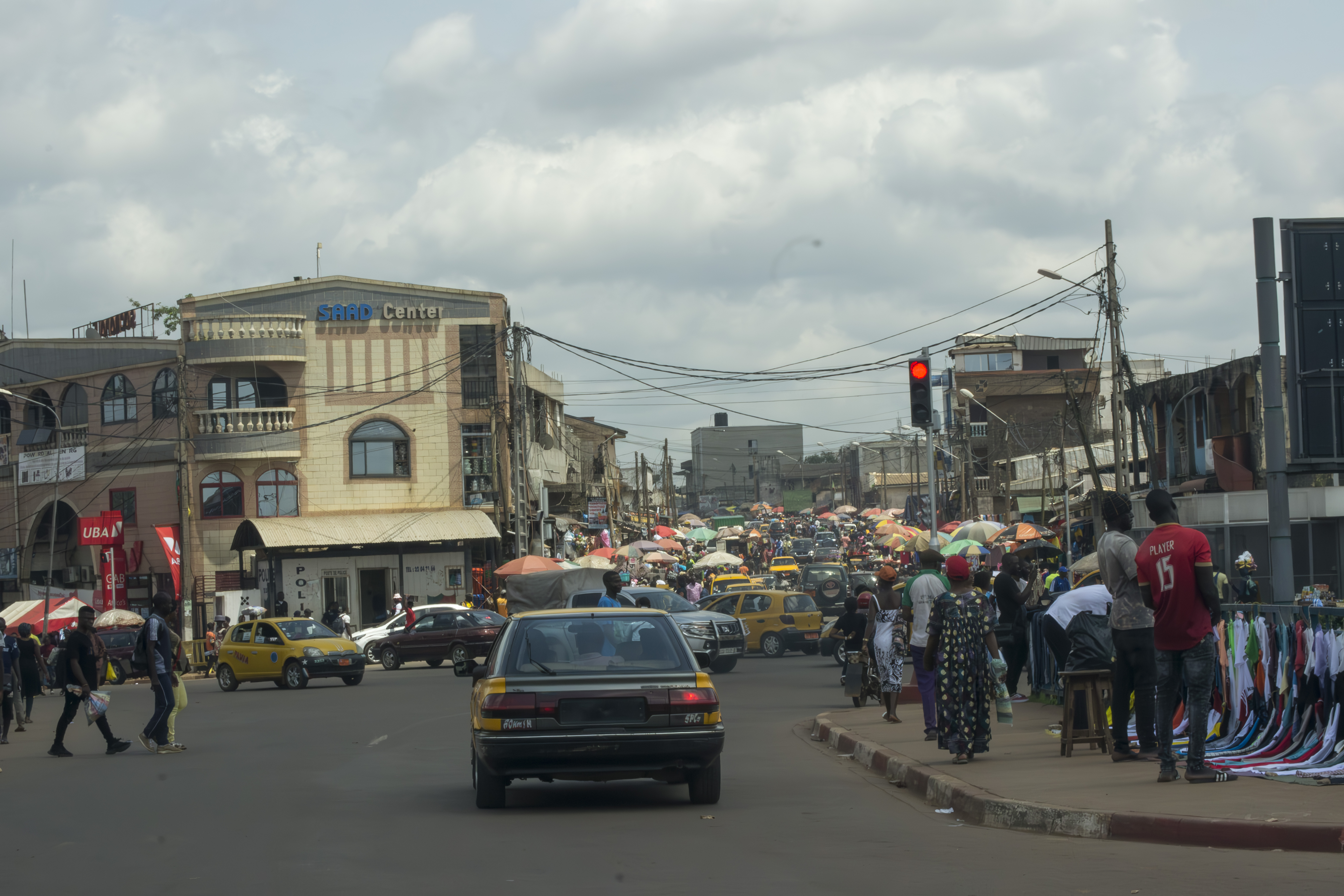 Rue à le mvog mbi quartier, Yaounde, Cameroun