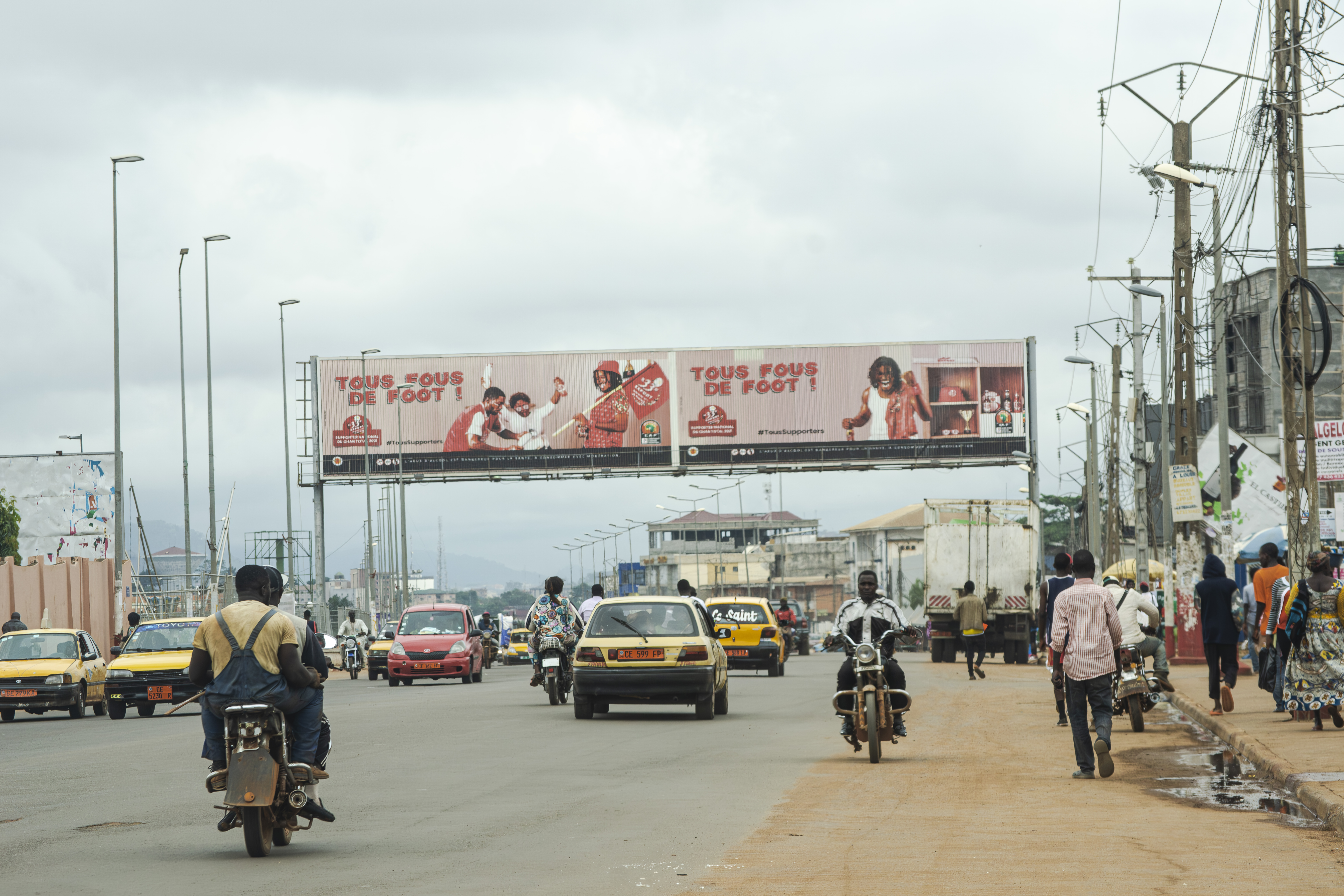 Trafic routier à omnisport à Yaounde